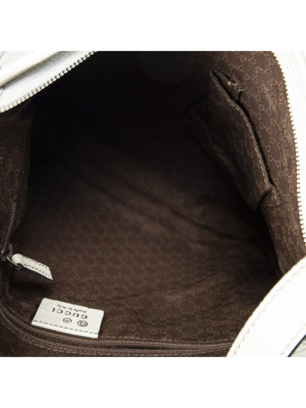 Gucci Boot GG Crossbody Beige Ivory Print Supreme Canvas - Picture 9 of 10